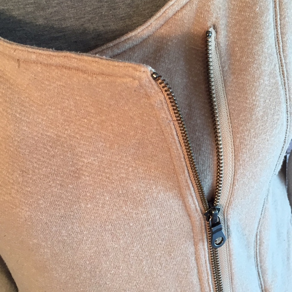 Tan Zippered Jacket - Picture 4 of 4